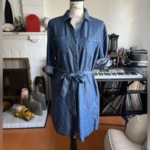🌻3 for $25 SALE🌻- Velvet Heart Tencel Buttoned Down Dress | Size S